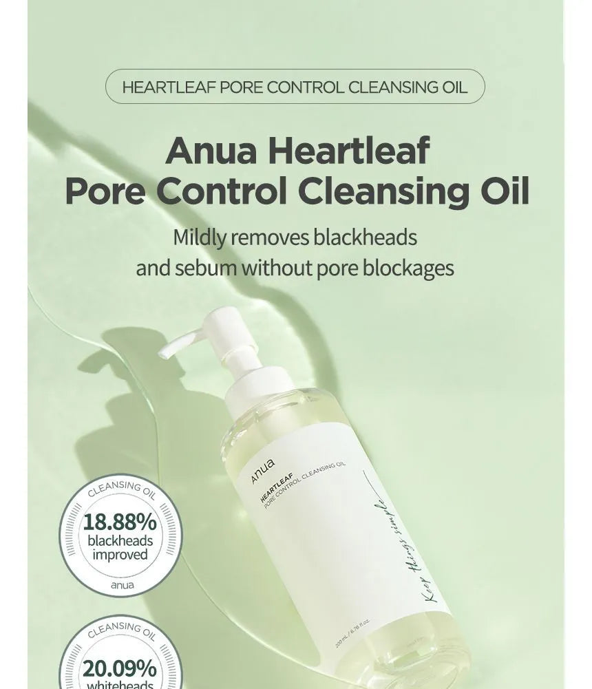 ANUA: Heartleaf Pore Control Cleansing Oil
