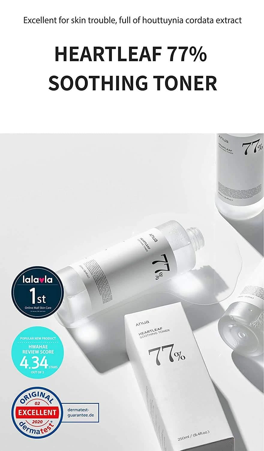 ANUA: Heartleaf 77% Soothing Toner