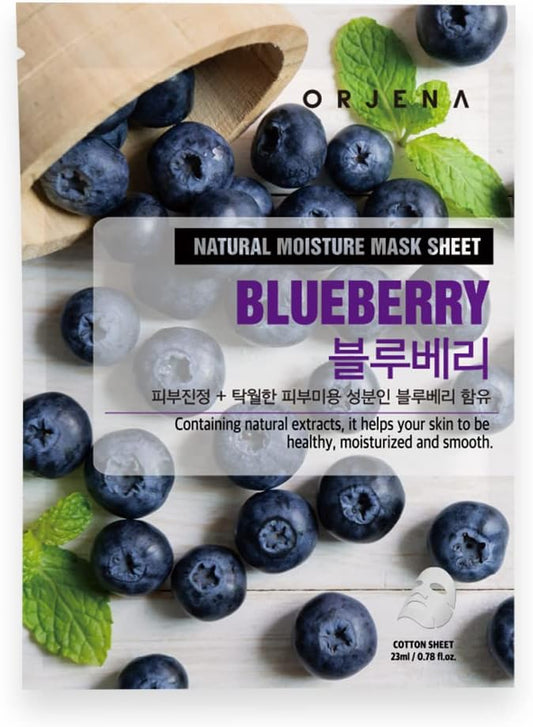 ORJENA: Natural Moisture Blueberry Mask Sheet