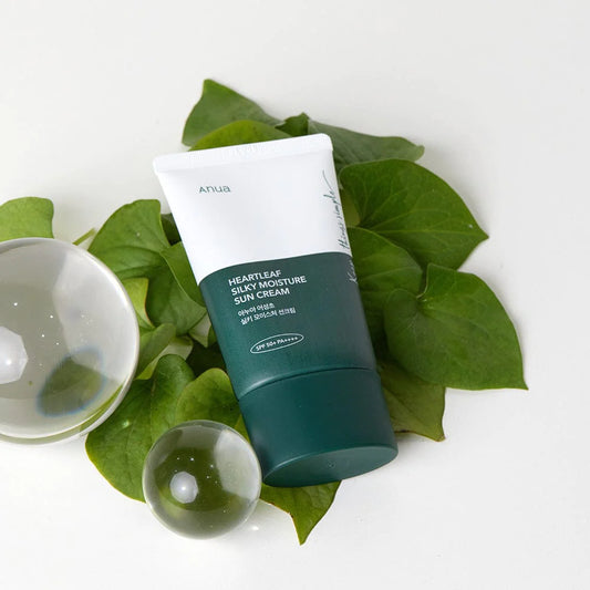 ANUA Heartleaf Sunscreen | Heartleaf Silky Moisture | Ecensia Skincare