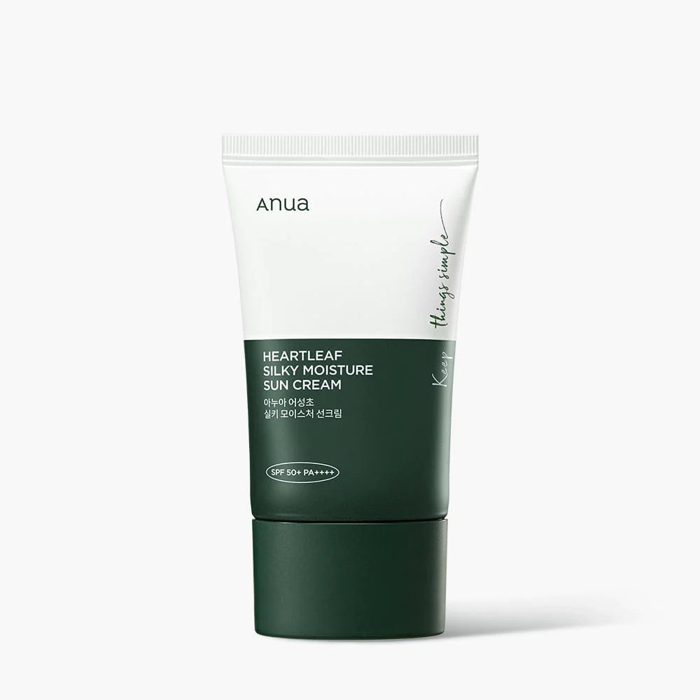 ANUA Heartleaf Sunscreen | Heartleaf Silky Moisture | Ecensia Skincare